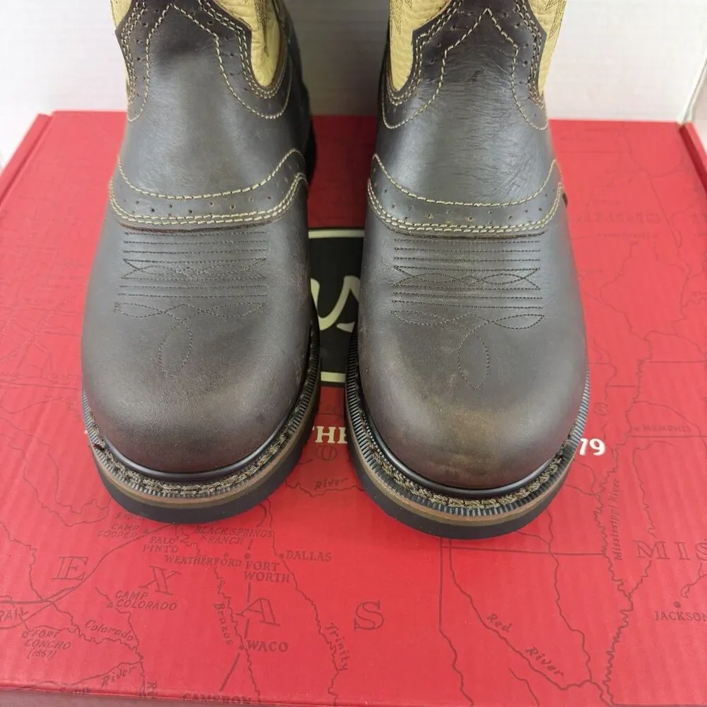 Justin Work-boots Superintendent Electrical Hazard Round Toe 10.5 D NIB